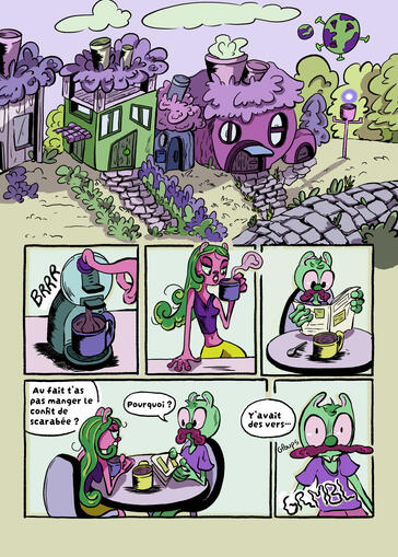 Petite BD sur des extraterrestres et un humour bien idiot